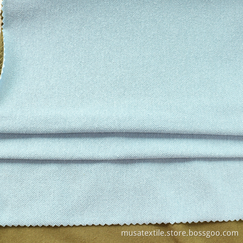 Plain Dyed Poliester Cotton Pique Fabric